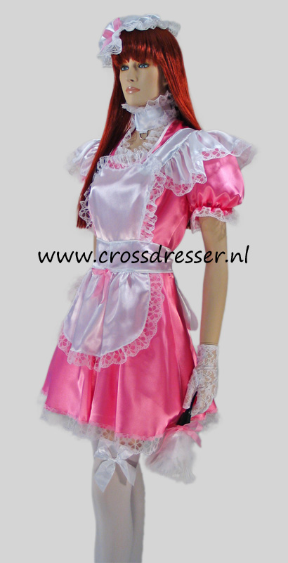 Pink Dream Sissy Maid Costume / Uniform, Original Sissy Maid Designs by Crossdresser.nl - photo 5. 